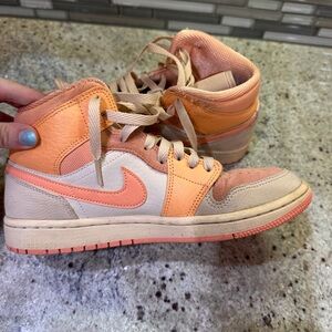 Nike Peach High-Top Sneakers